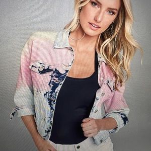 Venus tie dye denim jacket- never worn